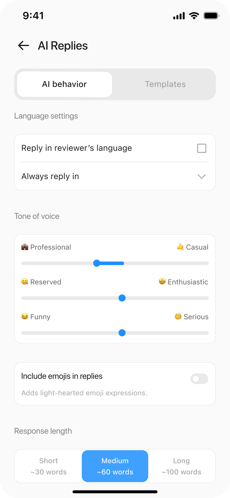 Customize Your Tone of Voice